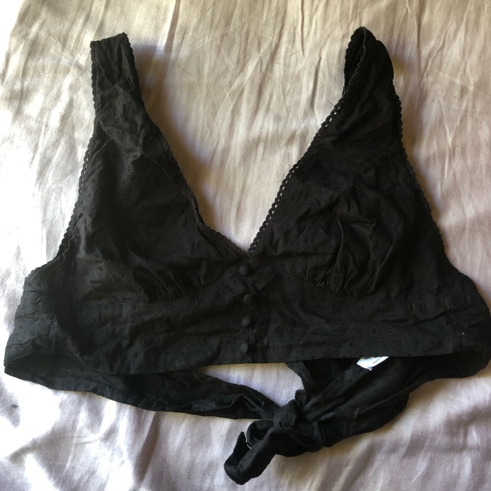 Black bralette top